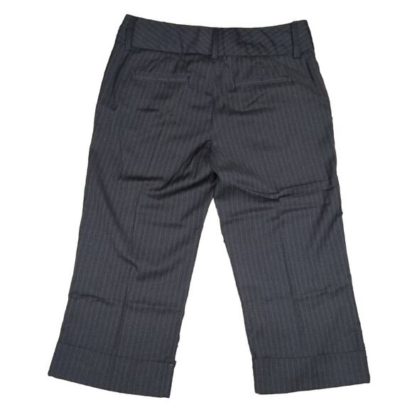 Old Navy Black Striped Low Waisted Mid-calf Dress Pants Size 4 - Picture 5 of 5